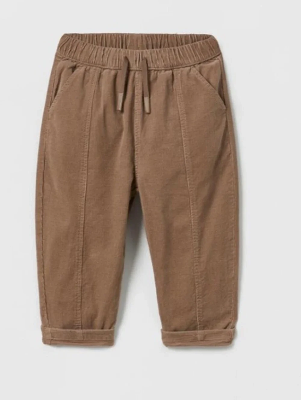 NWT ZARA Kids Lined Corduroy Drawstring Pants
